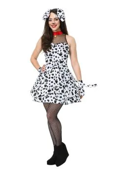 Partytime Costume & Lingerie (Yiwu) Factory Flirty Dalmatian Womens Costume