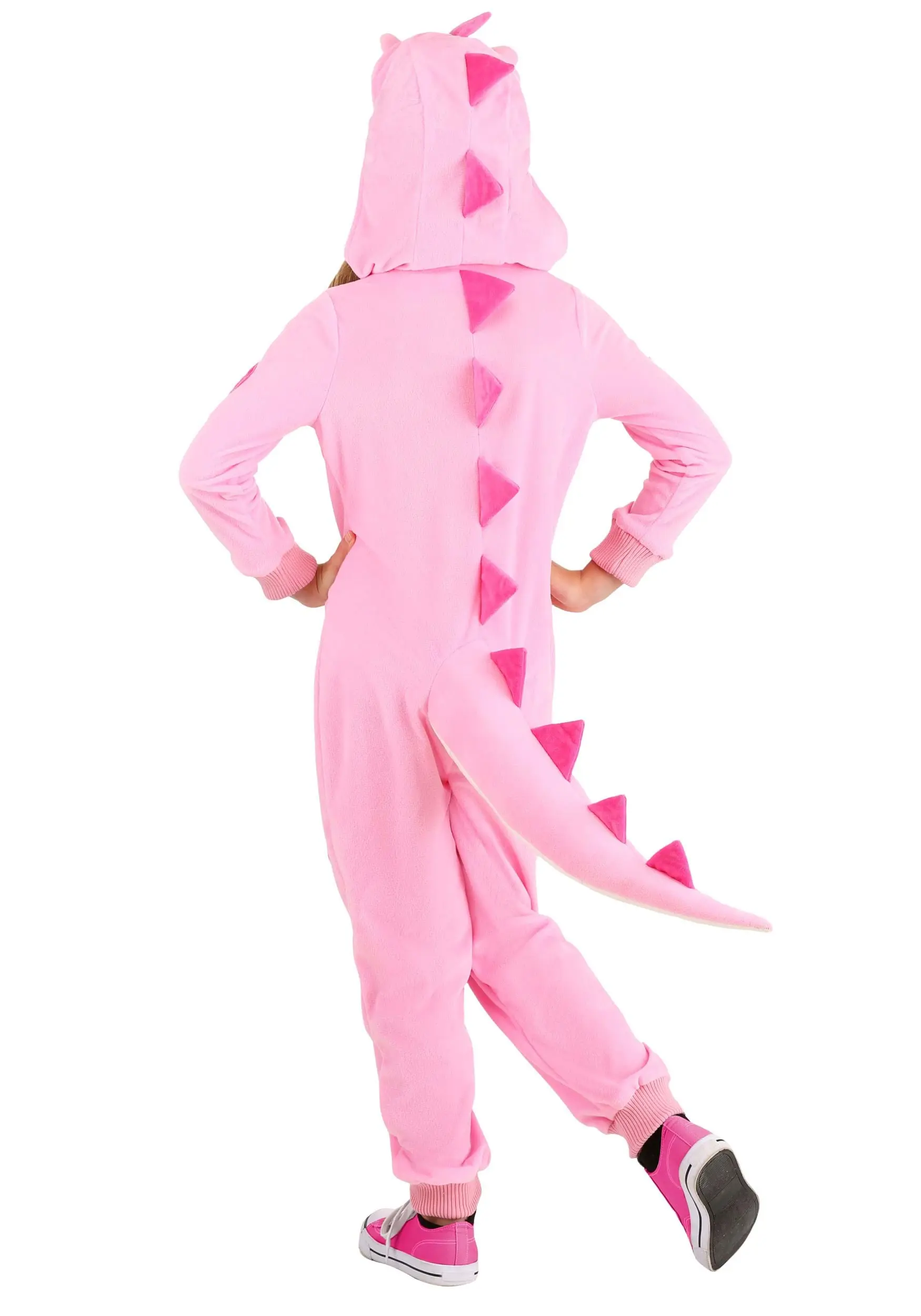 Fun Costumes Pink Dinosaur Onesie For Girls - Image 2