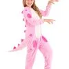 Fun Costumes Pink Dinosaur Onesie For Girls