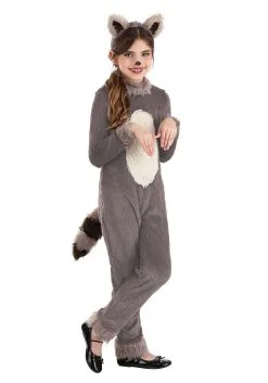 Fun Costumes Girl's- Raccoon Costume