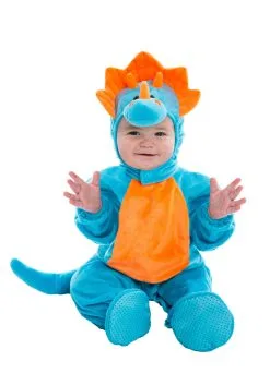 LF Products Pte. Ltd. Infant Blue And Orange Dino Costume