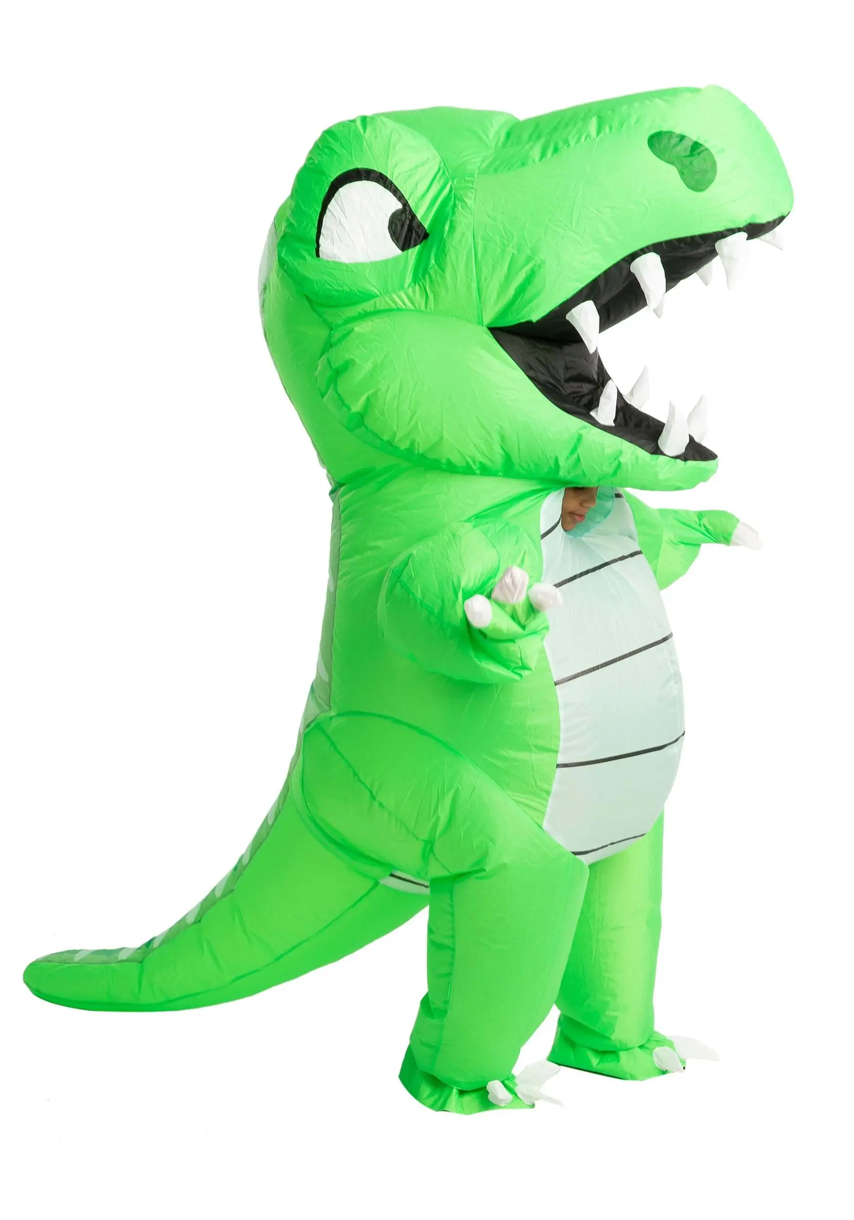 Joyin Inflatable Adult Green Dino Costume - Image 3