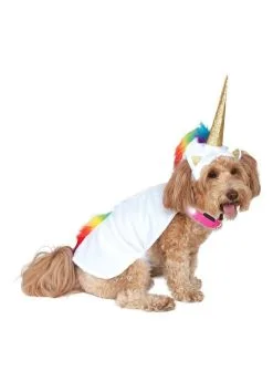 Rubies Costume Co. Inc Light Up Collar Unicorn Cape Costume For Dogs