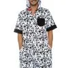 LEG AVENUE Mens Dalmatian Dog RompHim Costume