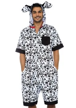 LEG AVENUE Mens Dalmatian Dog RompHim Costume