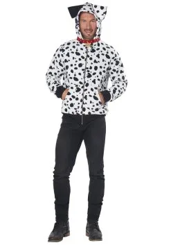 California Costume Collection Mens Dalmatian Hoodie Costume