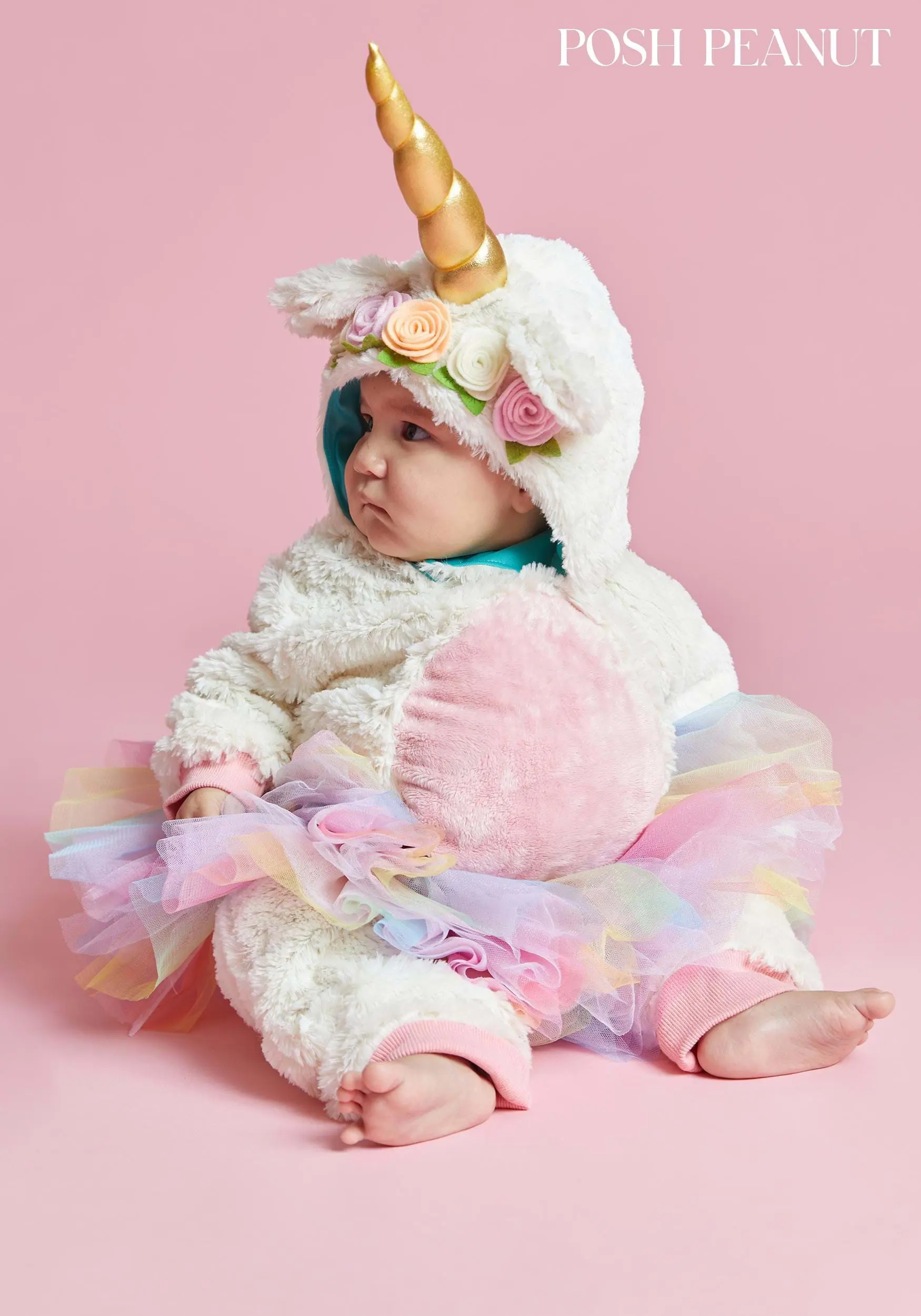M&R TOY CO., LTD Posh Peanut Infant Eleanor Unicorn Costume - Image 2