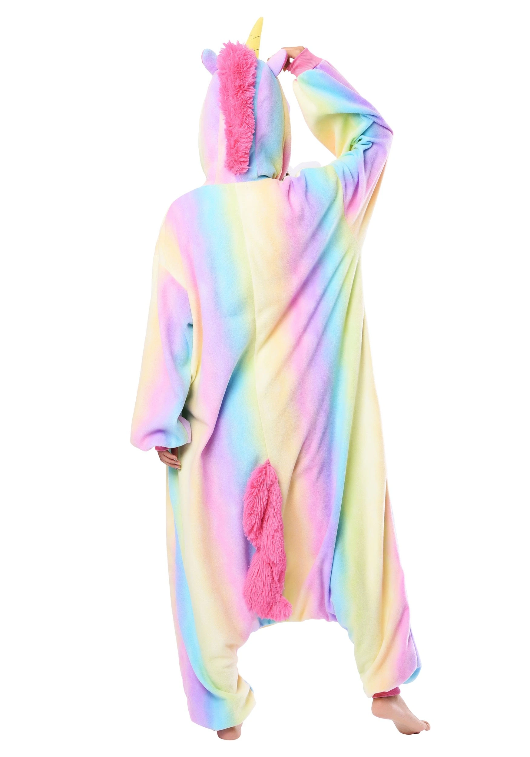 Sazac Adult Rainbow Unicorn Kigurumi Costume - Image 2