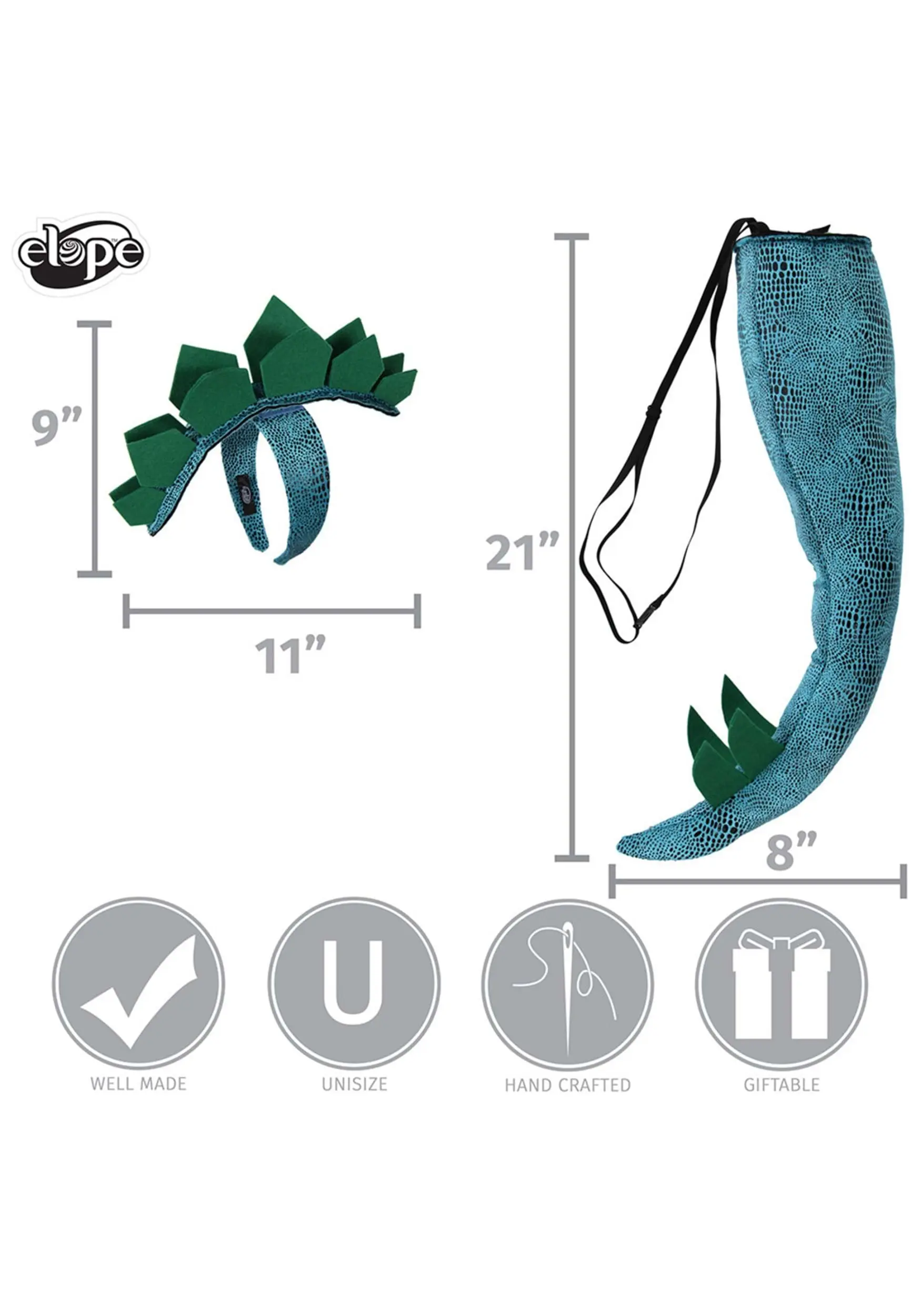 Elope Dinosaur | Stegosaurus Costume Kit - Image 5