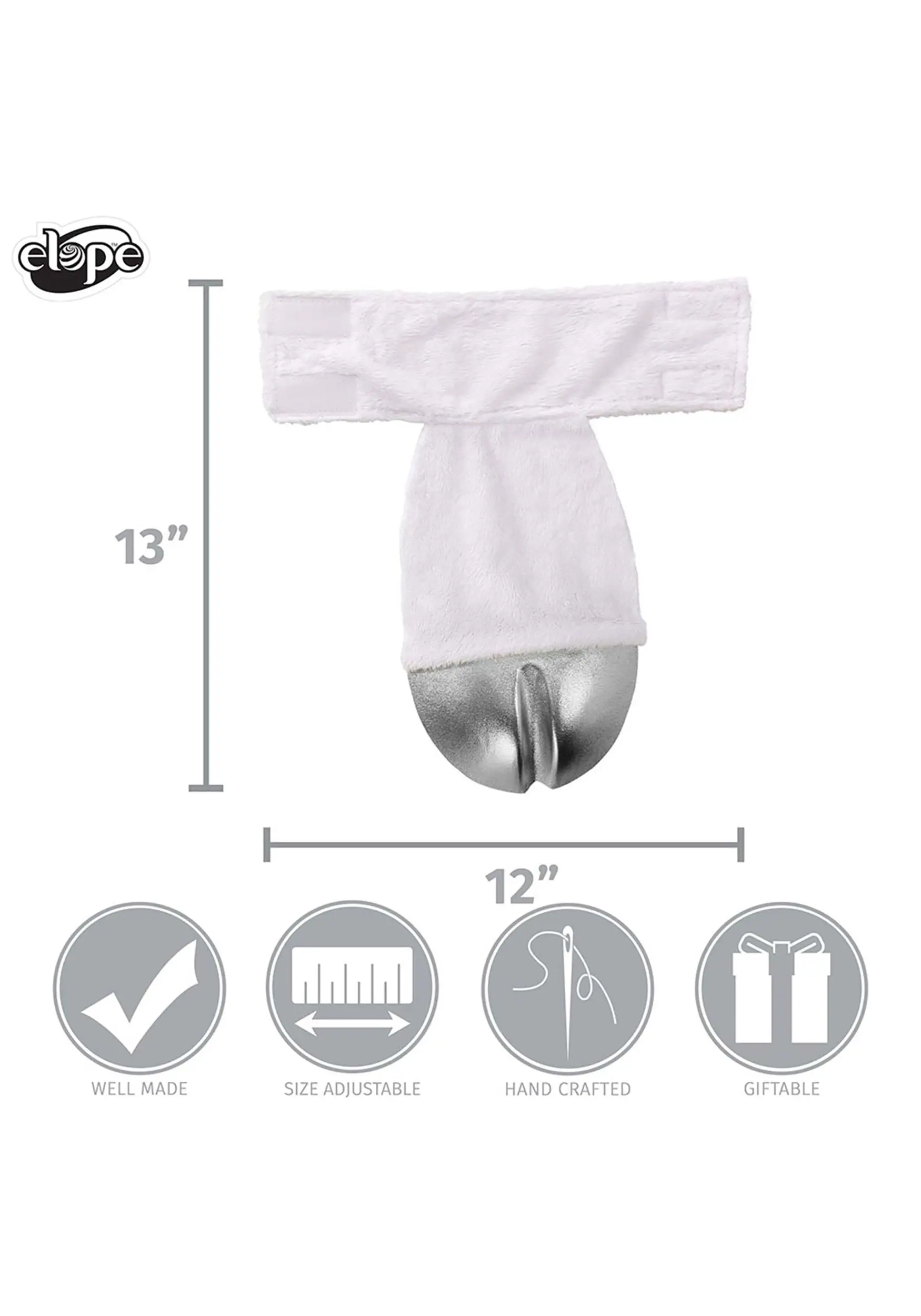 Elope Silver Unicorn Costume Back Hooves - Image 5