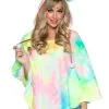 LEG AVENUE Women's Rainbow Unicorn Poncho Costume
