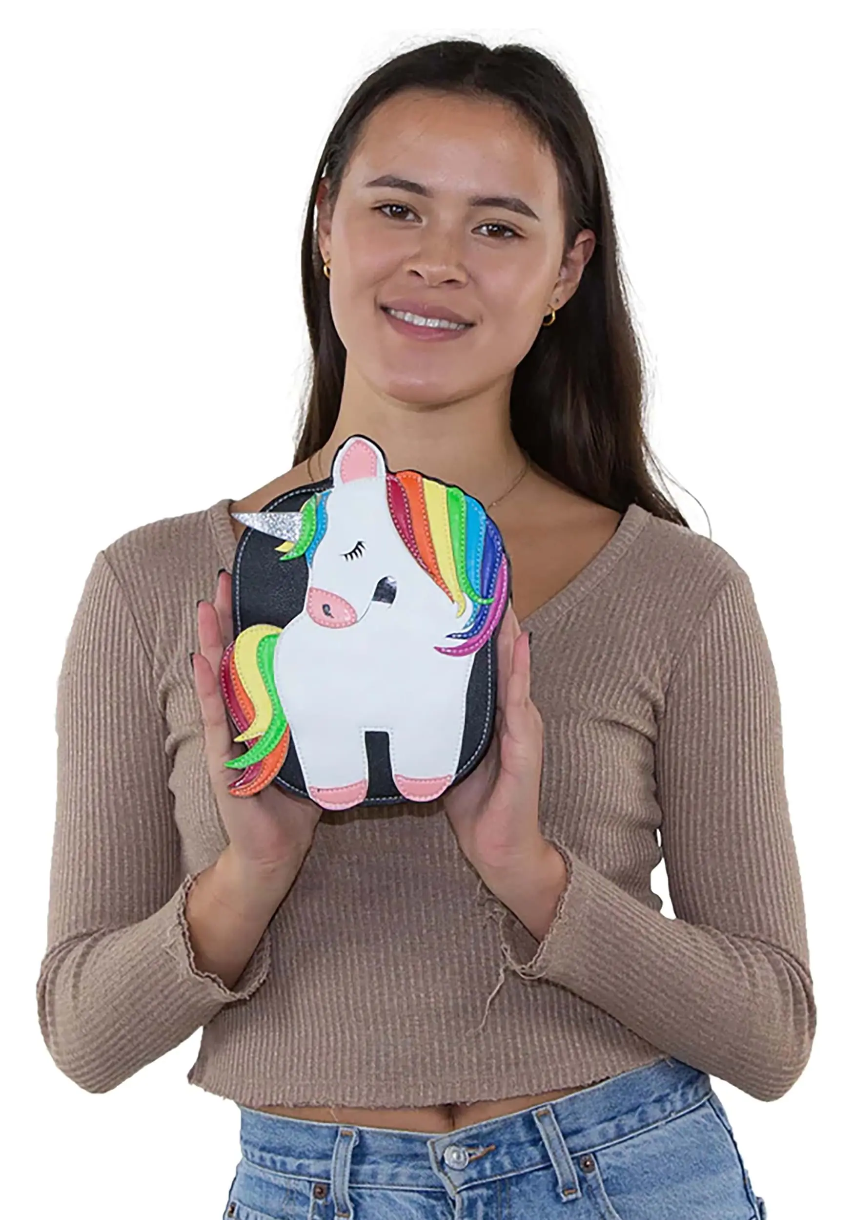 Comeco Women's Rainbow Unicorn Costume Purse - Image 4