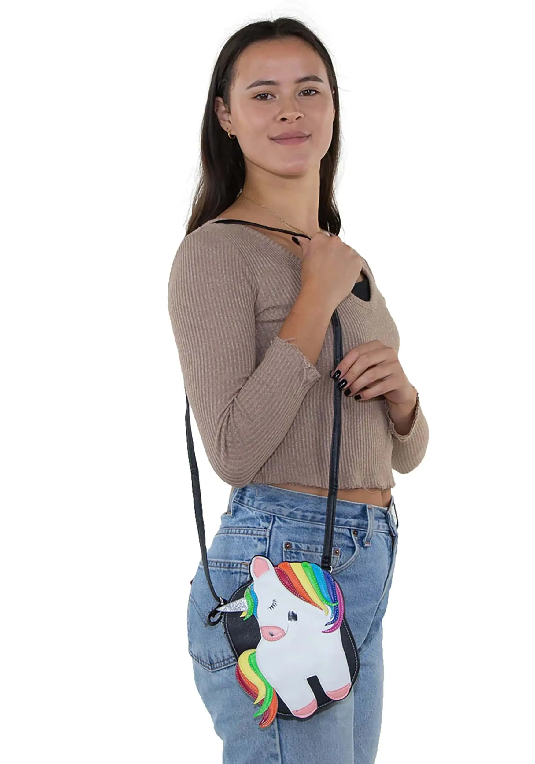 Comeco Women's Rainbow Unicorn Costume Purse - Image 5