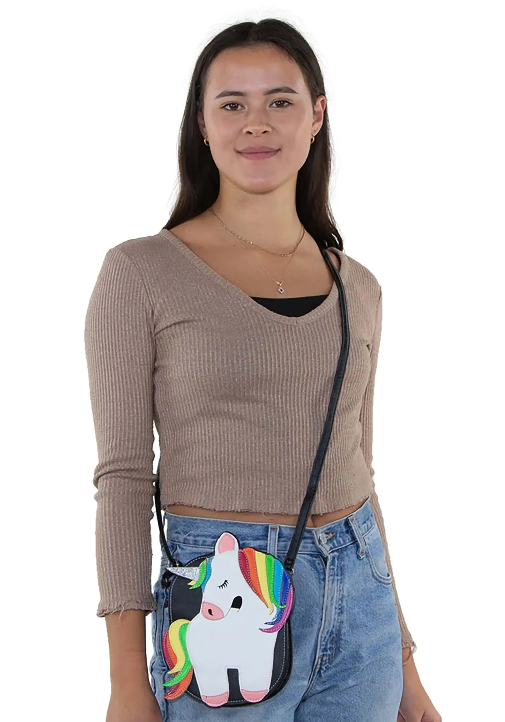 Comeco Women's Rainbow Unicorn Costume Purse - Image 6